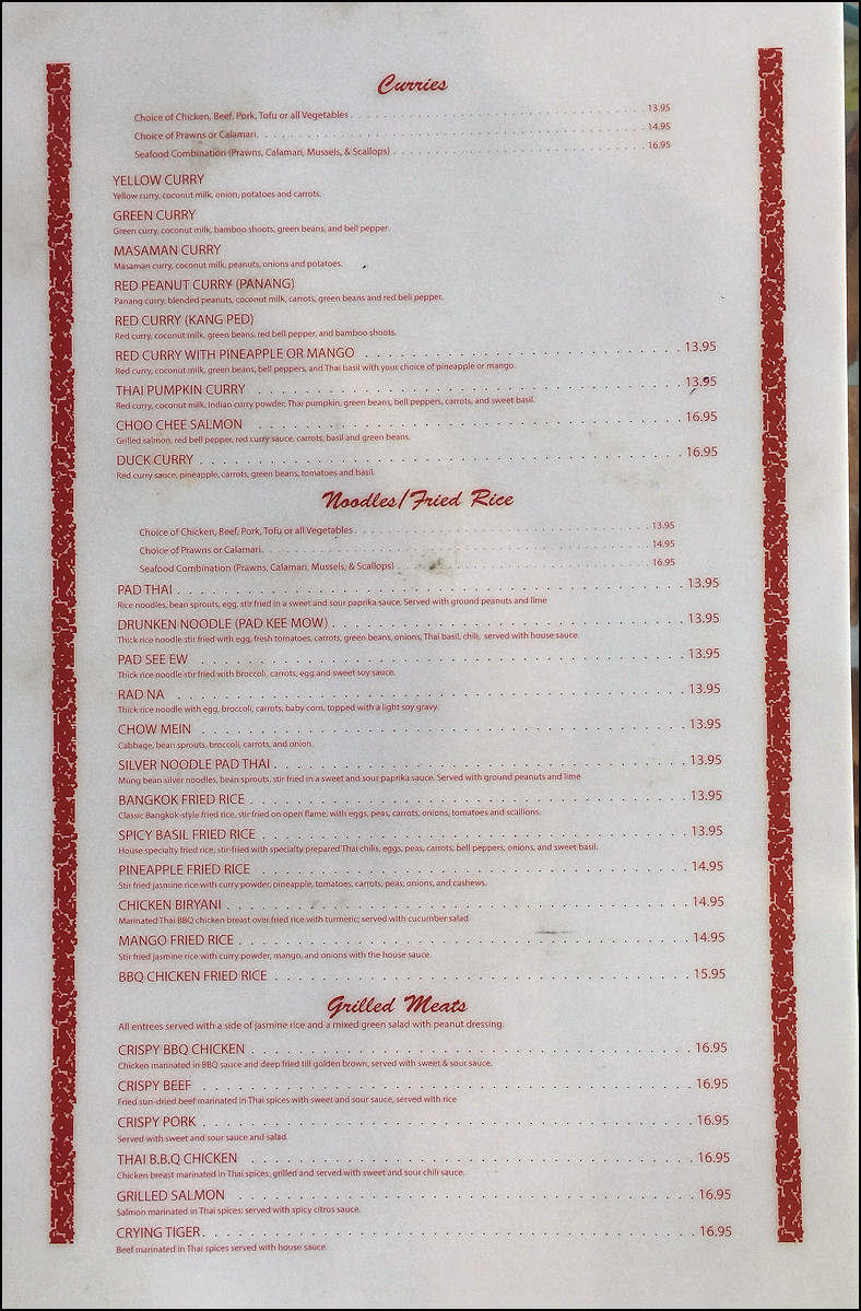 suda thai cuisine menu
