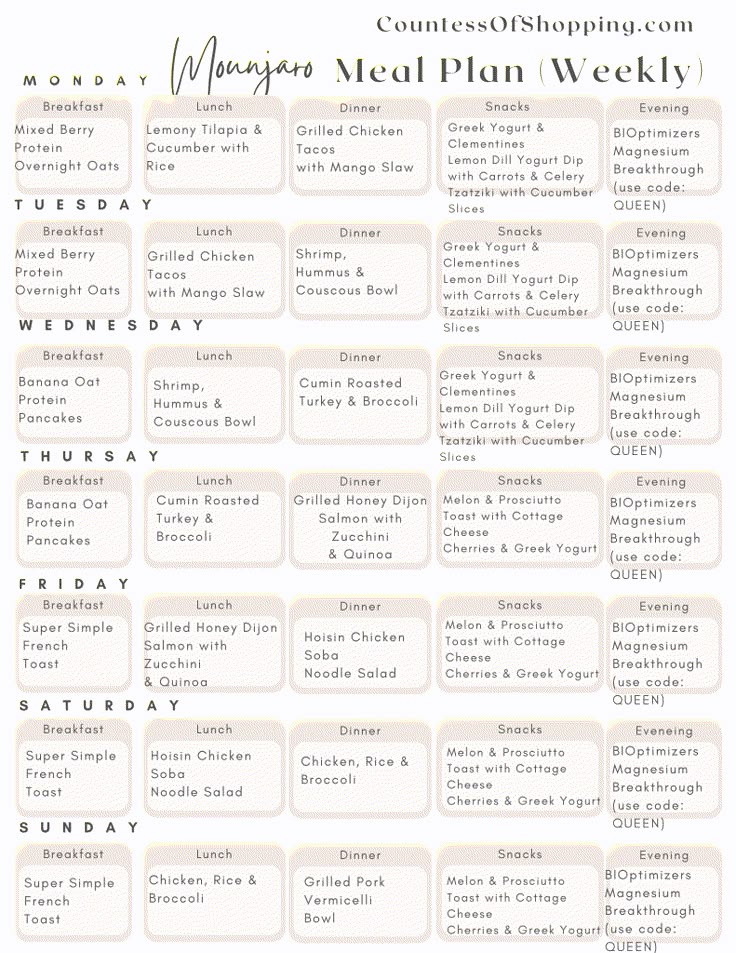 zepbound meal ideas