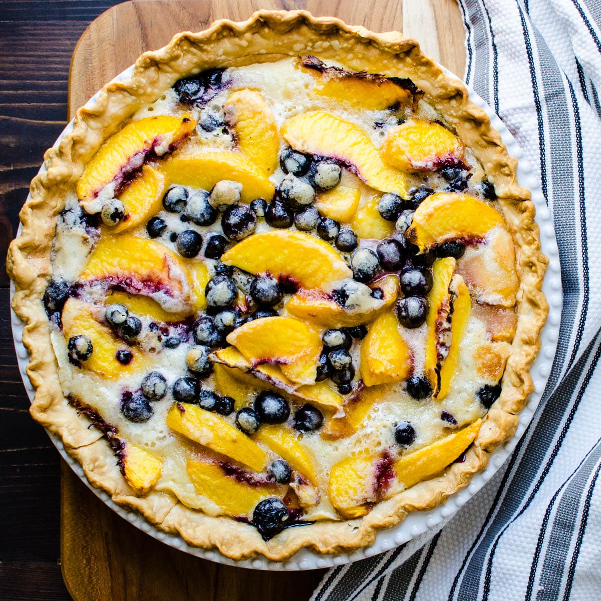 peach blueberry pie recipe