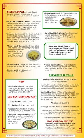 secret recipes family dining