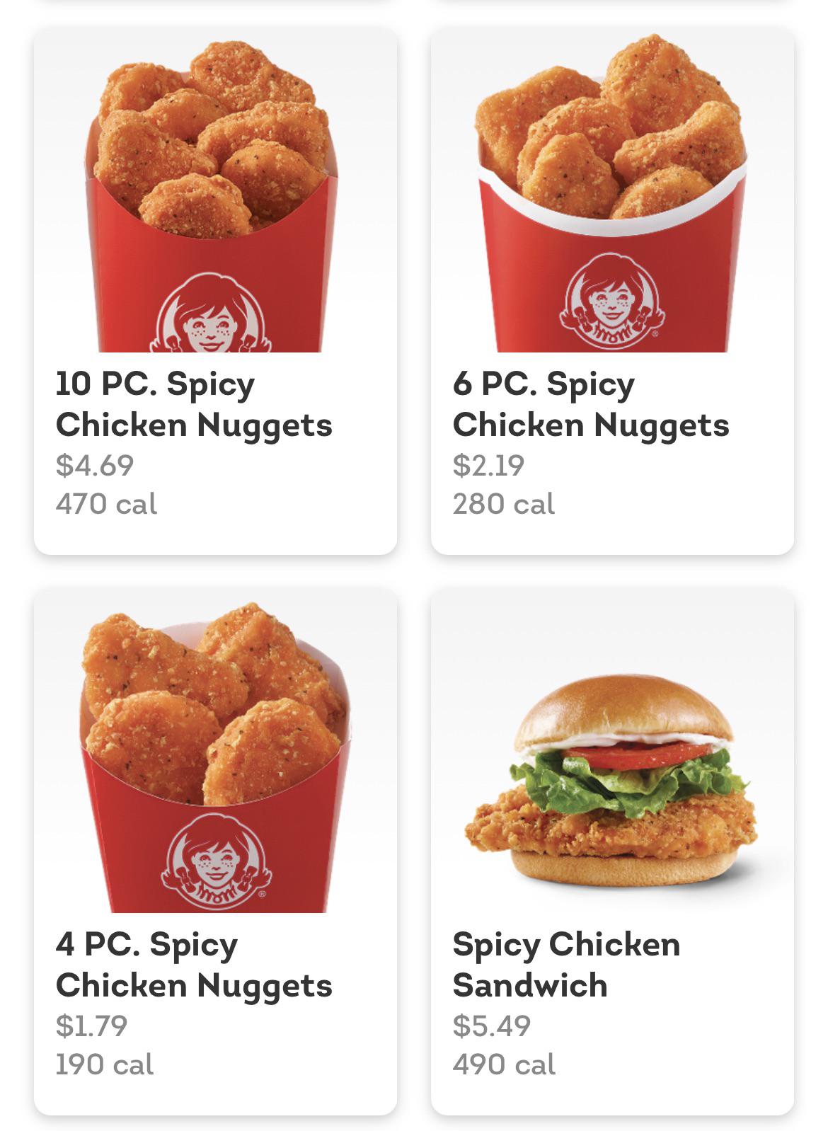 wendy's 10 piece nugget meal