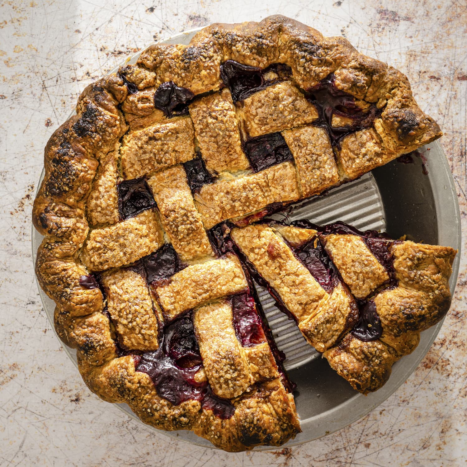peach blueberry pie recipe