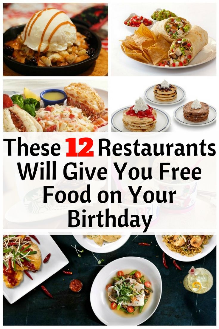 what restaurants give a free meal on your birthday