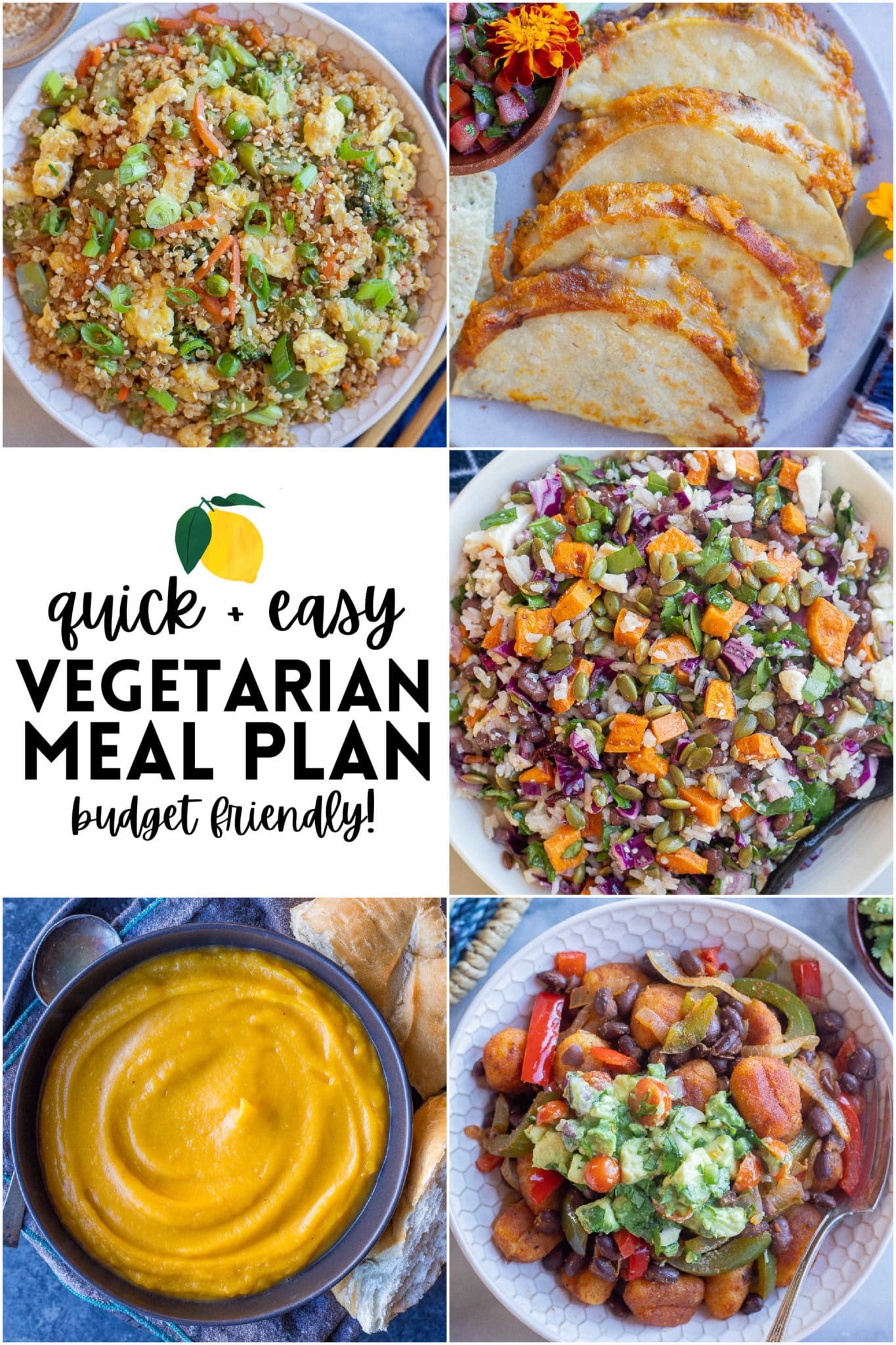 vegetarian weekly meal prep