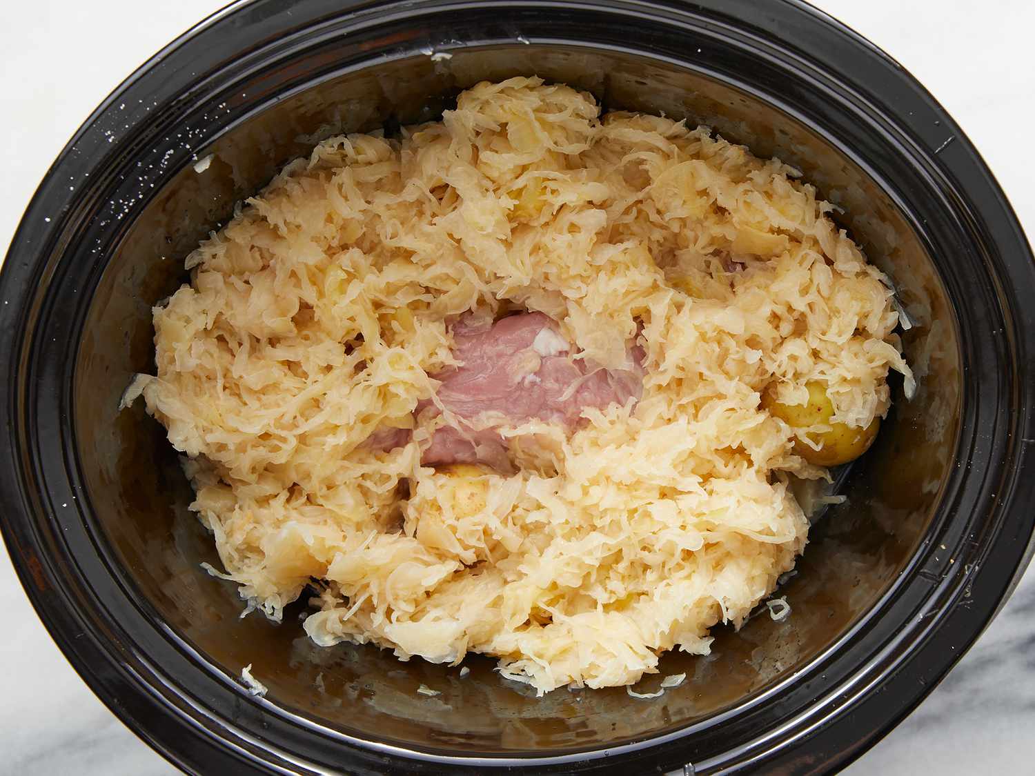 recipe for pork and sauerkraut in a crock pot