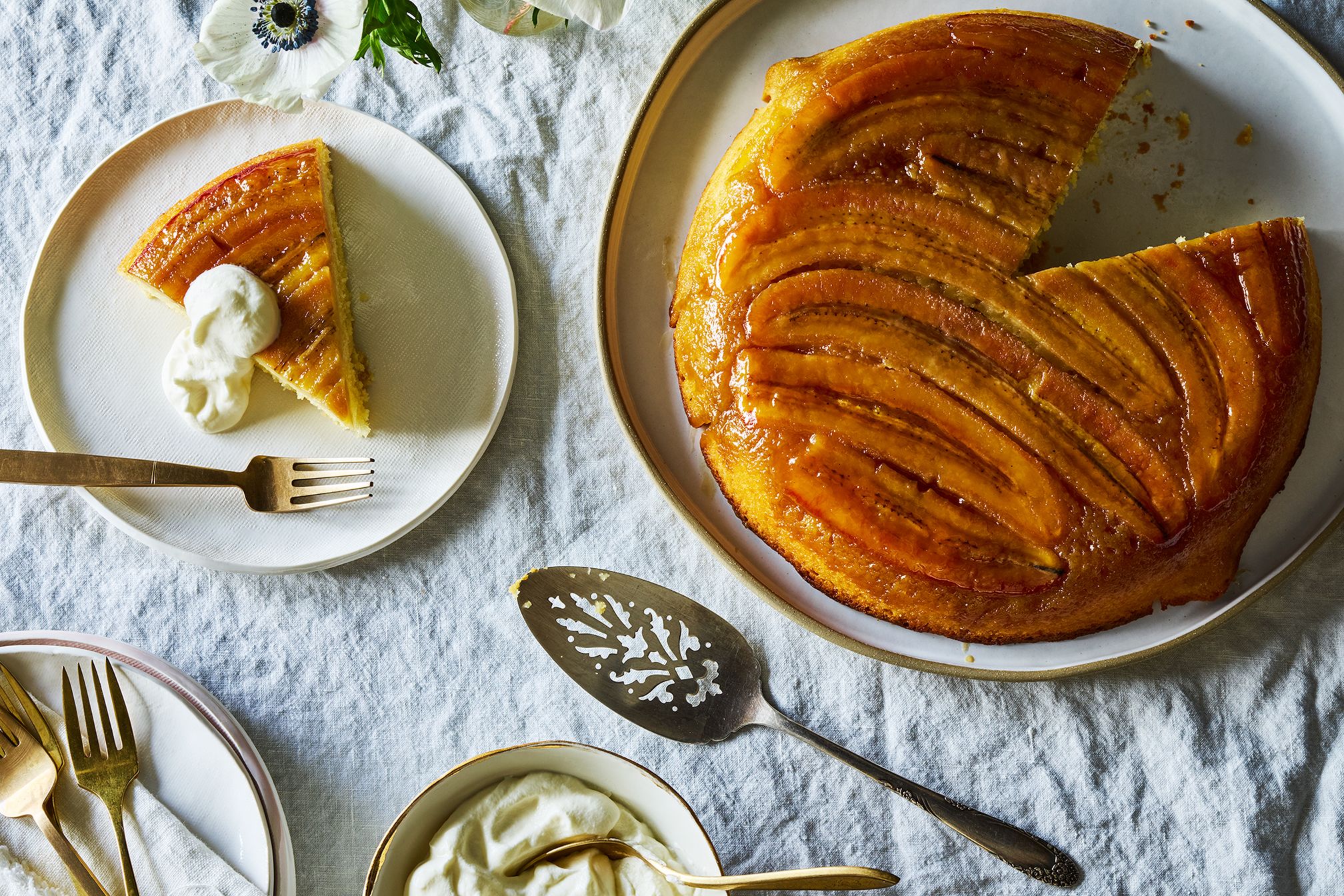 banana upside down cake recipe