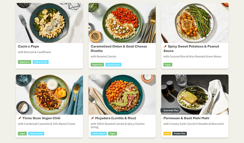 vegetarian factor meals