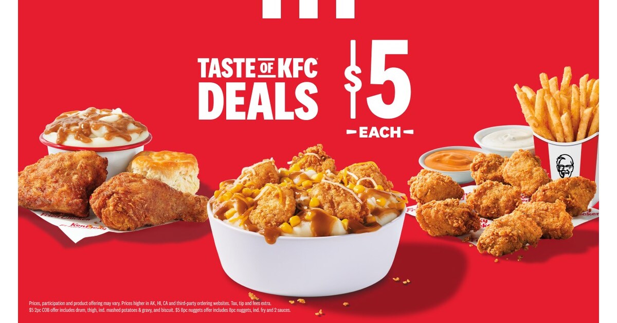kfc bucket meal price