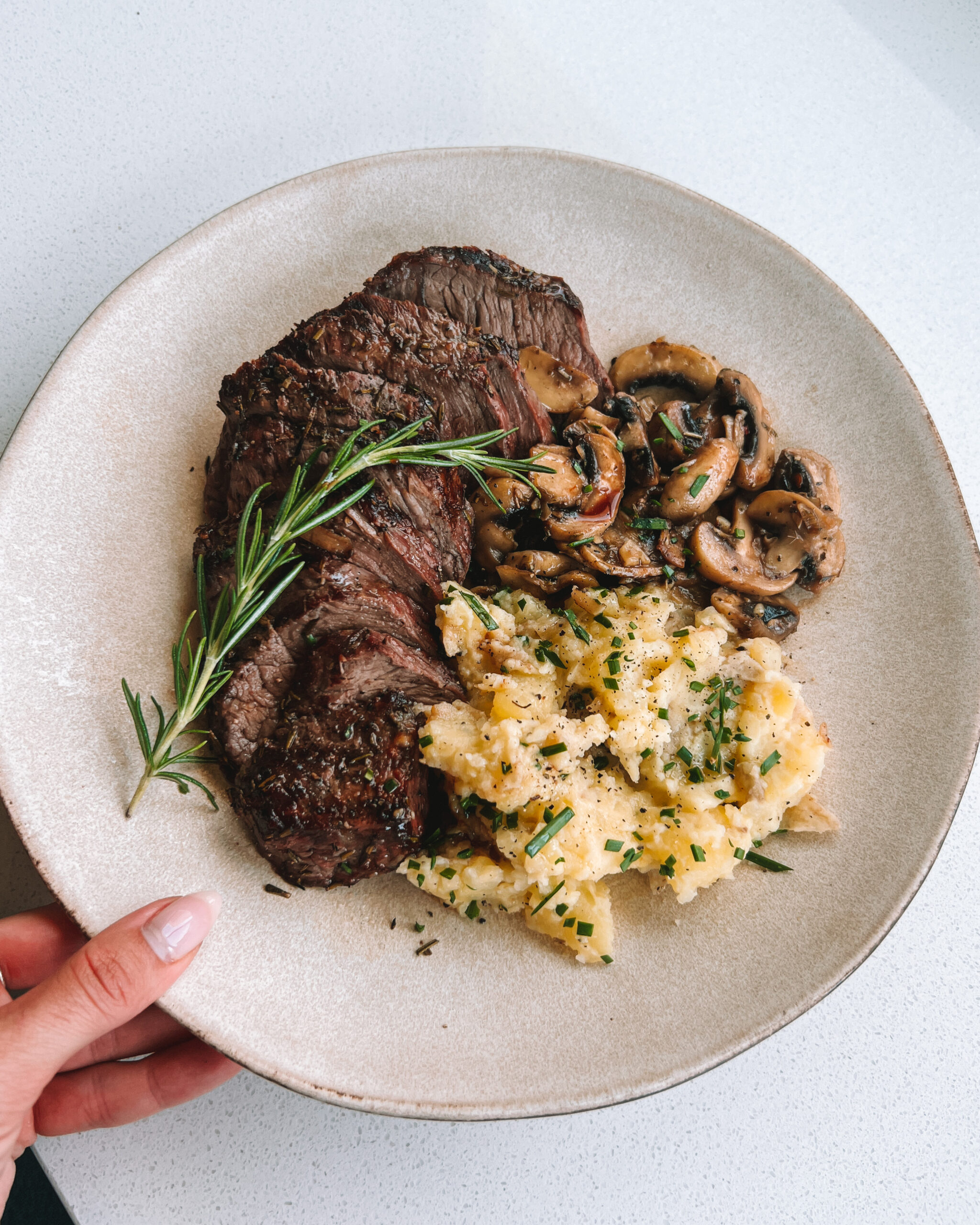 steak and mashed potatoes recipe