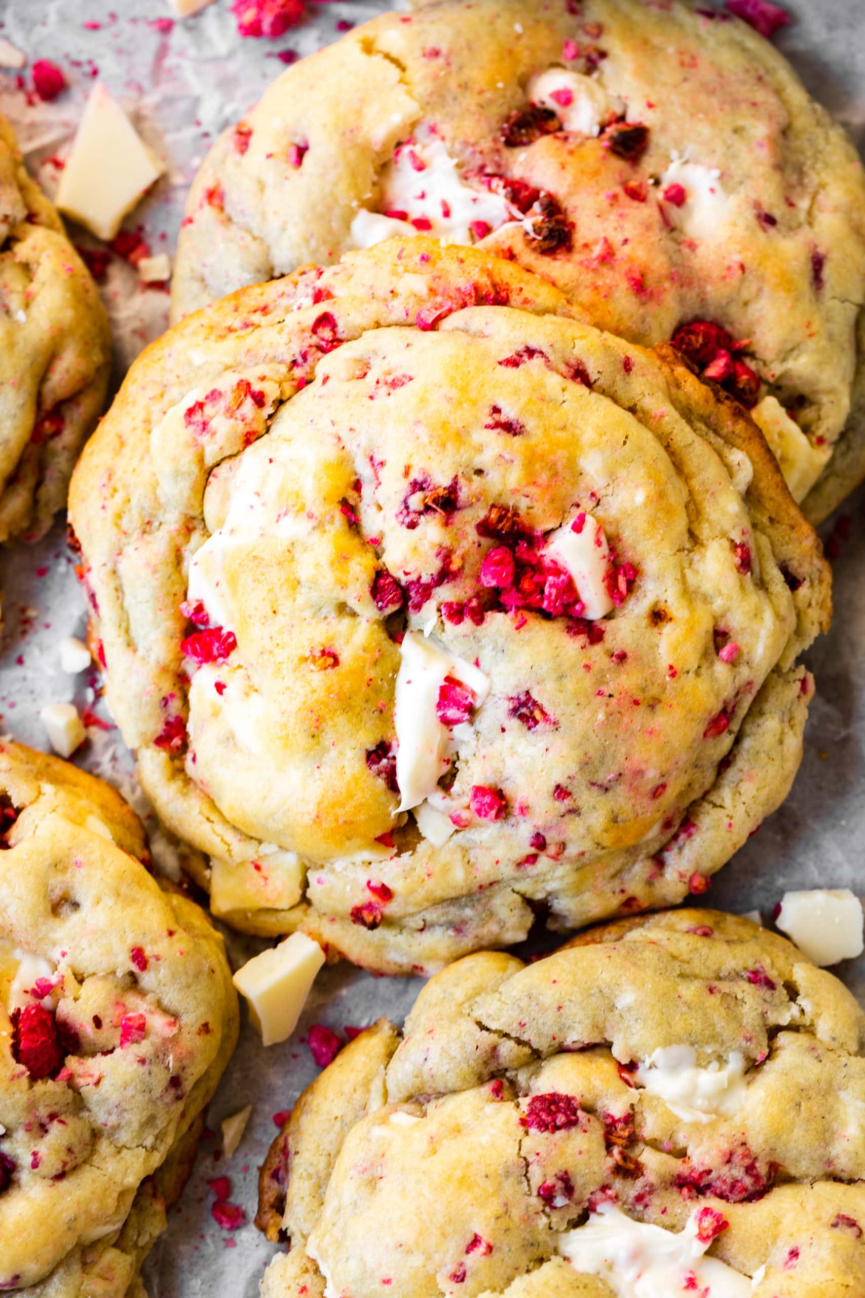white chocolate raspberry cookies recipe