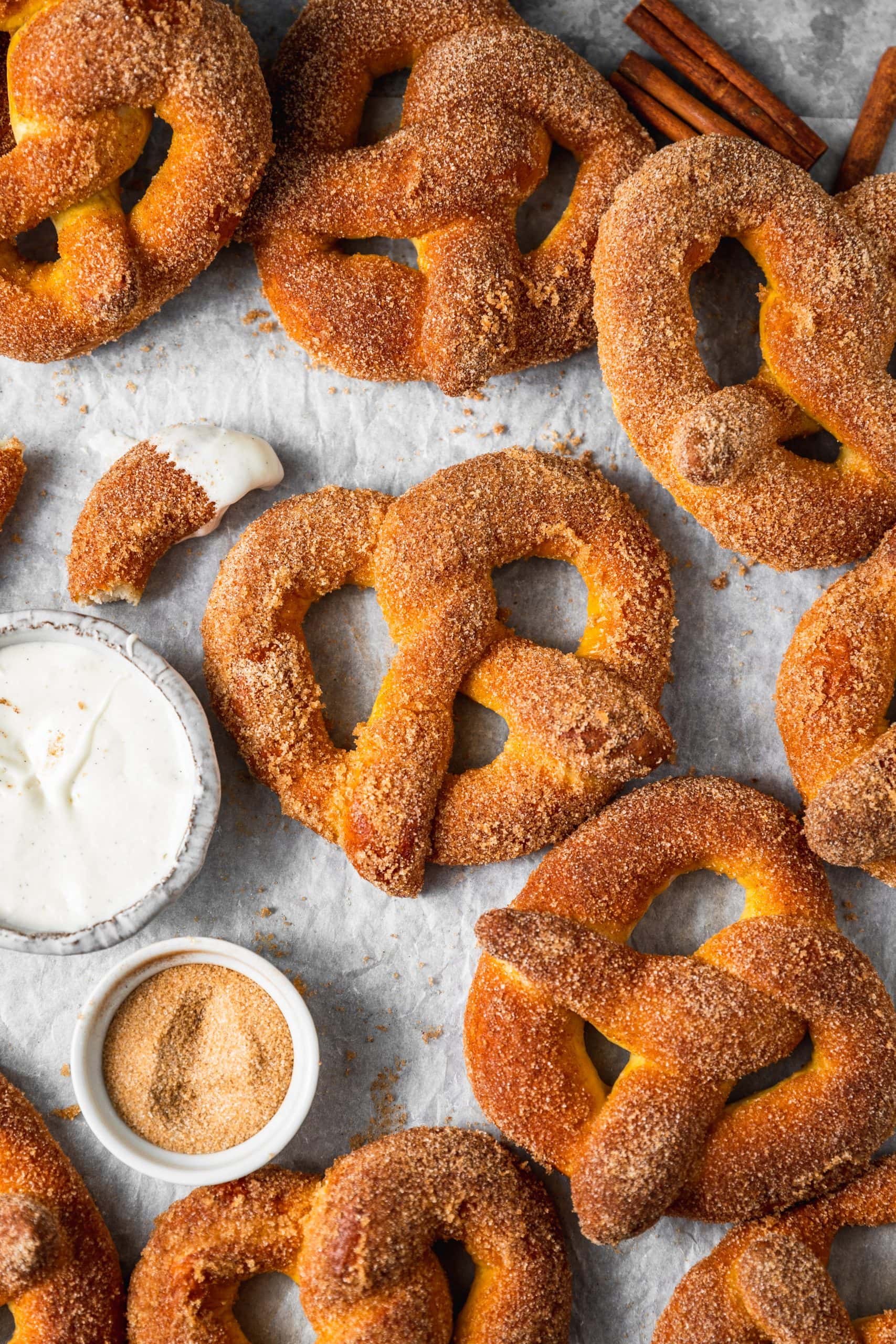 sugar cinnamon pretzel recipe