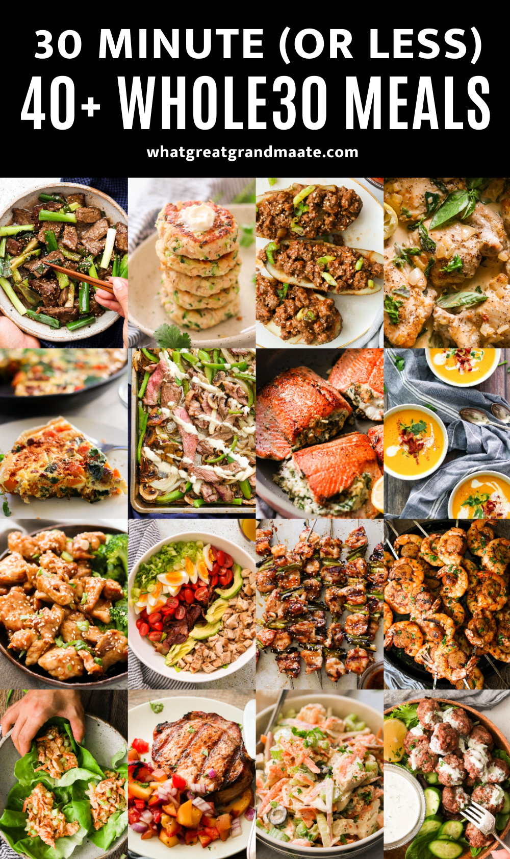 whole 30 quick meals