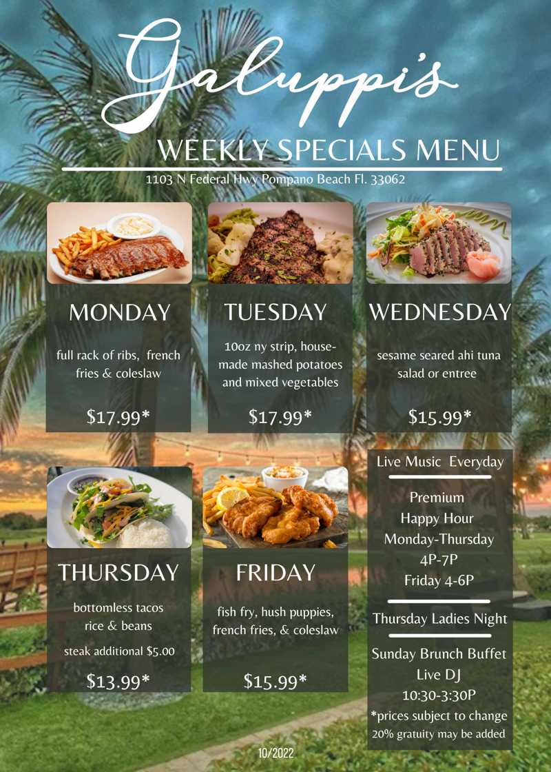 thursday night meal deals near me